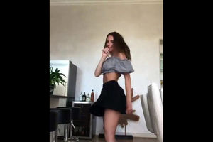 Sweetheart dancing and demonstrating her